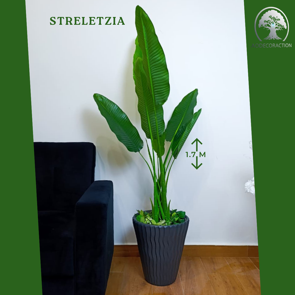 Tall Artificial Strelitzia Plant (Bird of Paradise) – 1.7m