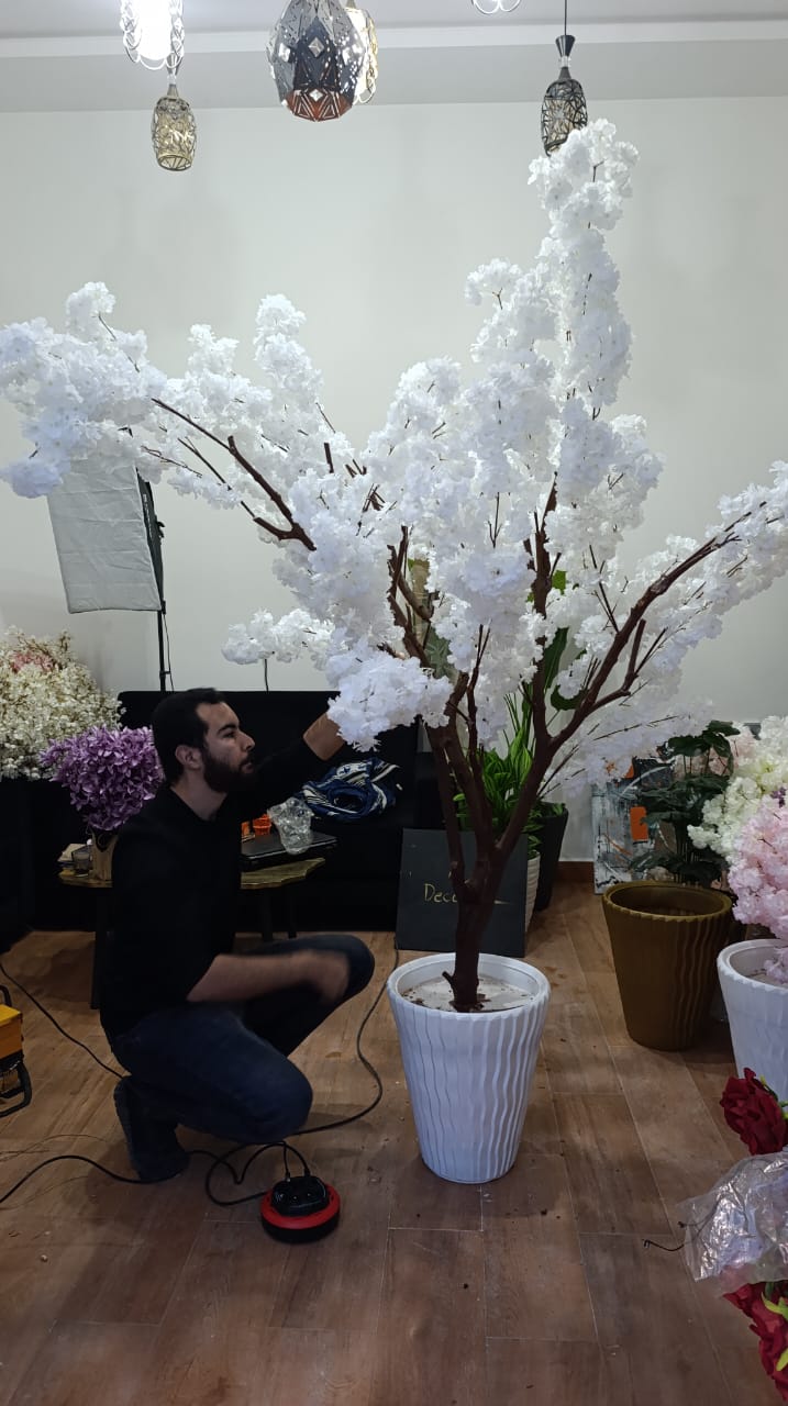 The "Snow White" Grand Artificial Floral Tree | 2M